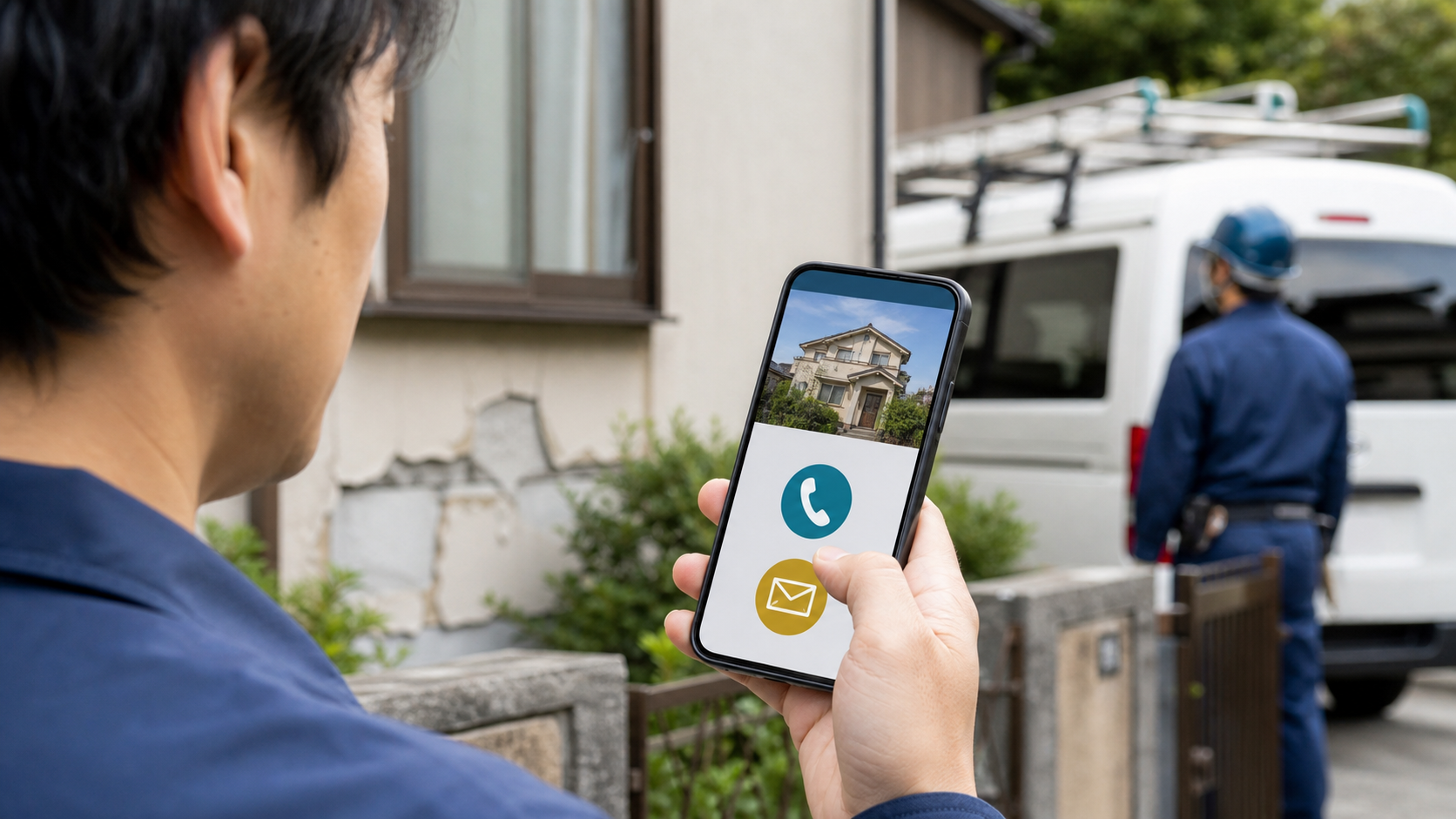 住宅修理のホームページで電話とメールの入口をすぐ見つける利用者