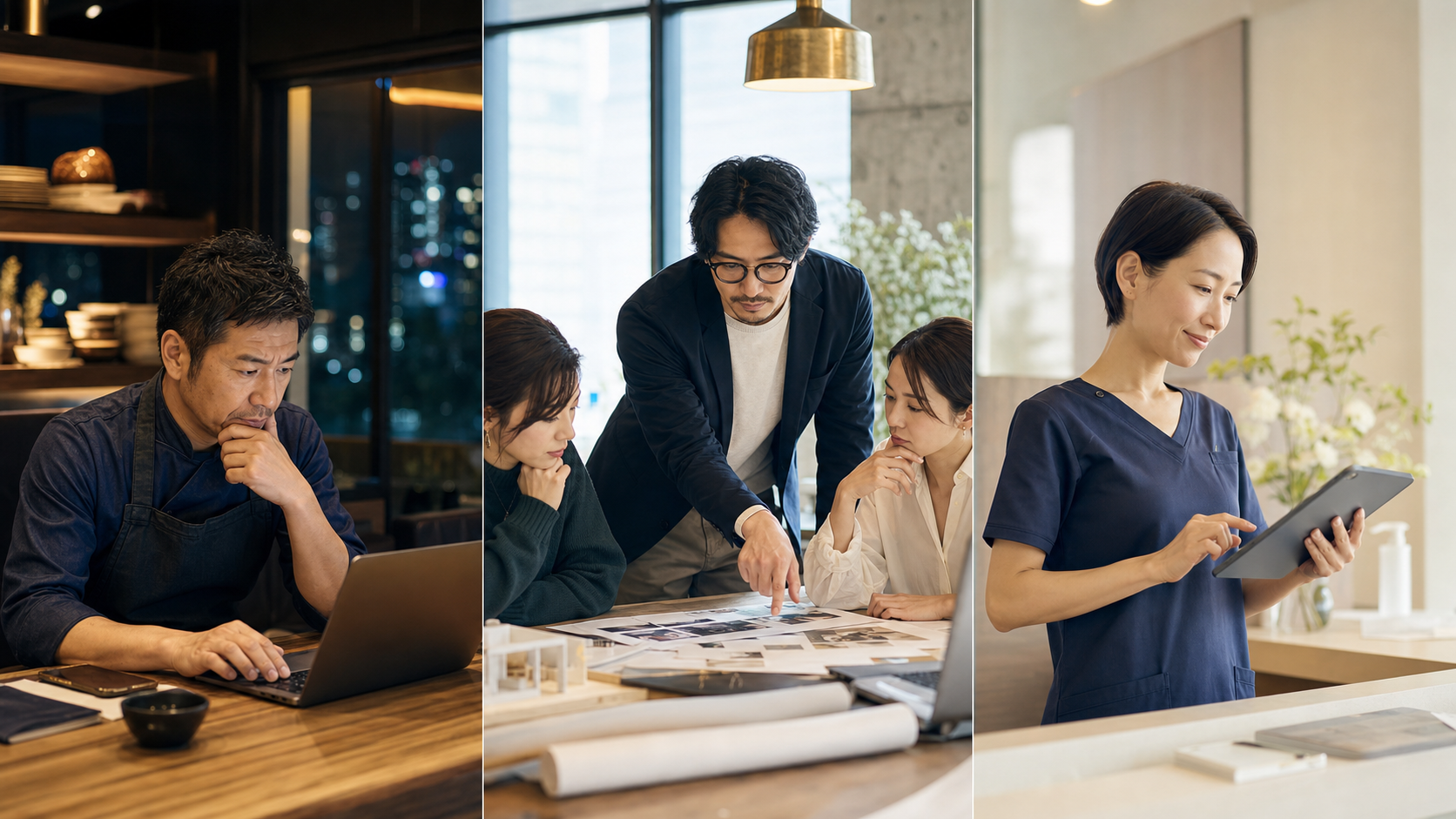 無料ツール・制作会社・自動作成サービスを利用する3つの事業者