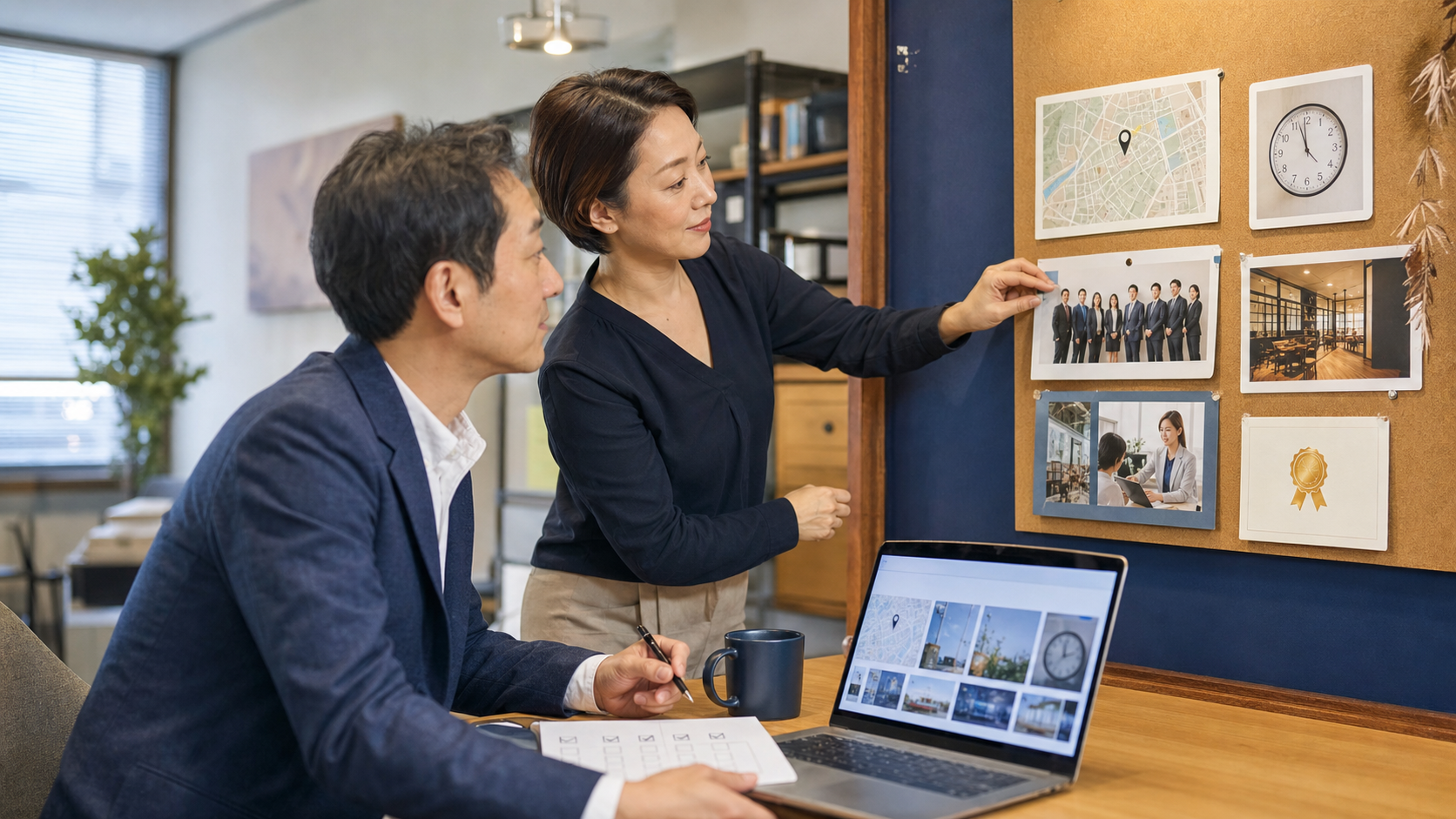 住所や営業時間、スタッフ写真などの会社情報を更新する担当者
