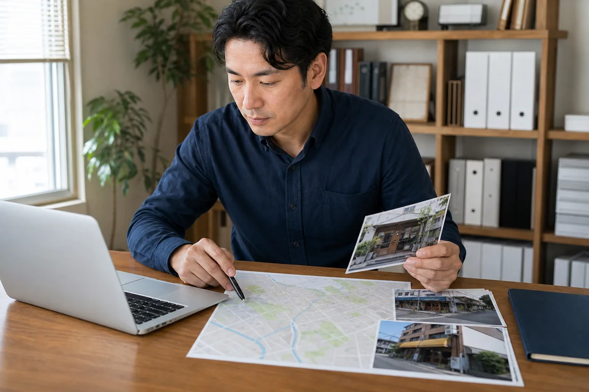 地域名を使ったホームページSEO｜対応エリアページの作り方の要点を視覚化したアイキャッチ