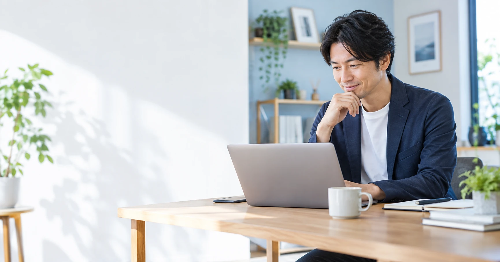 ノートPCでホームページの問い合わせ導線を確認する事業者